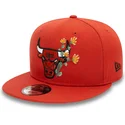 chicago-bulls-nba-new-era-9fifty-seasonal-flower-orange-snapback-kappe