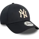 new-era-new-york-yankees-mlb-9forty-pivot-knit-verstellbare-marineblaue-kappe