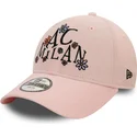 ac-milan-serie-a-9forty-needle-cord-verstellbare-rosa-kinderkappe-mit-gebogenem-schirm-von-new-era