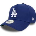 casquette-courbee-bleue-snapback-9forty-e-frame-patch-los-angeles-dodgers-mlb-new-era