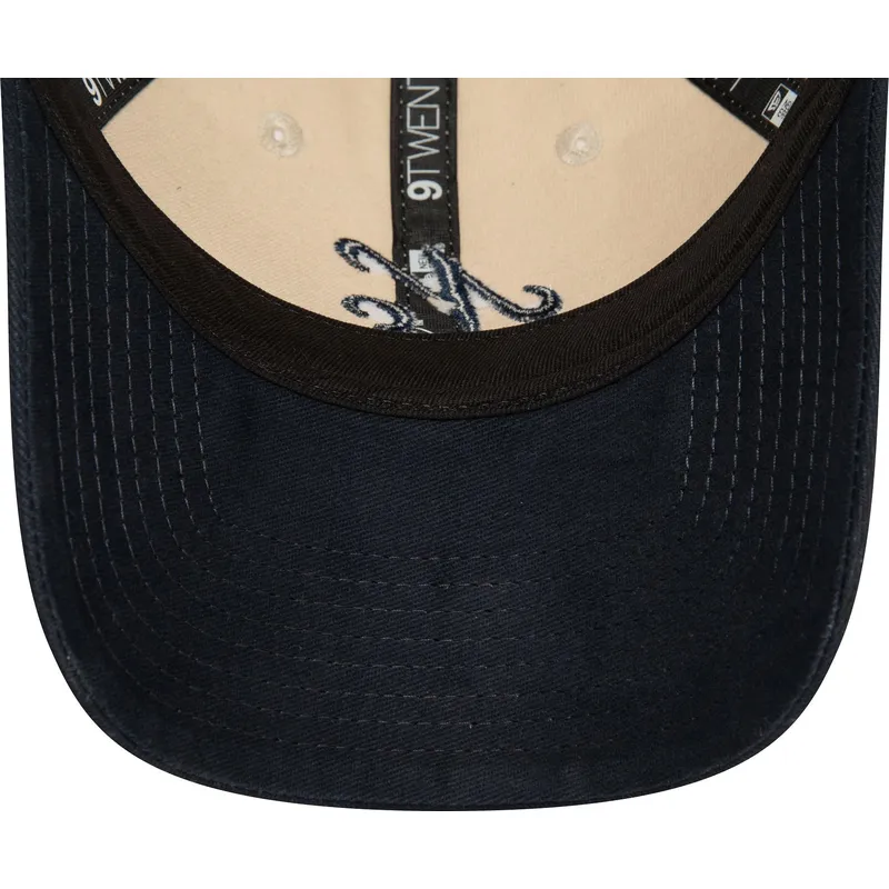 verstellbare-beige-und-marineblaue-9twenty-peached-cotton-kappe-von-new-era