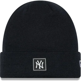 Schwarze Team Cuff Mütze der New York Yankees MLB von New Era