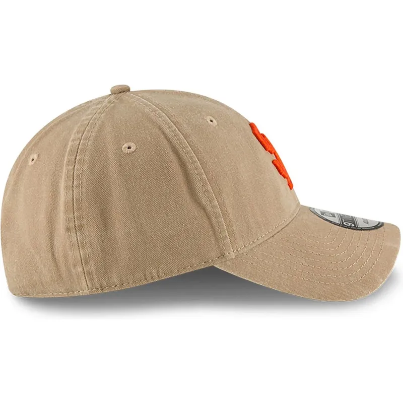 beige-verstellbare-curved-cap-9twenty-core-classic-der-san-francisco-giants-mlb-von-new-era