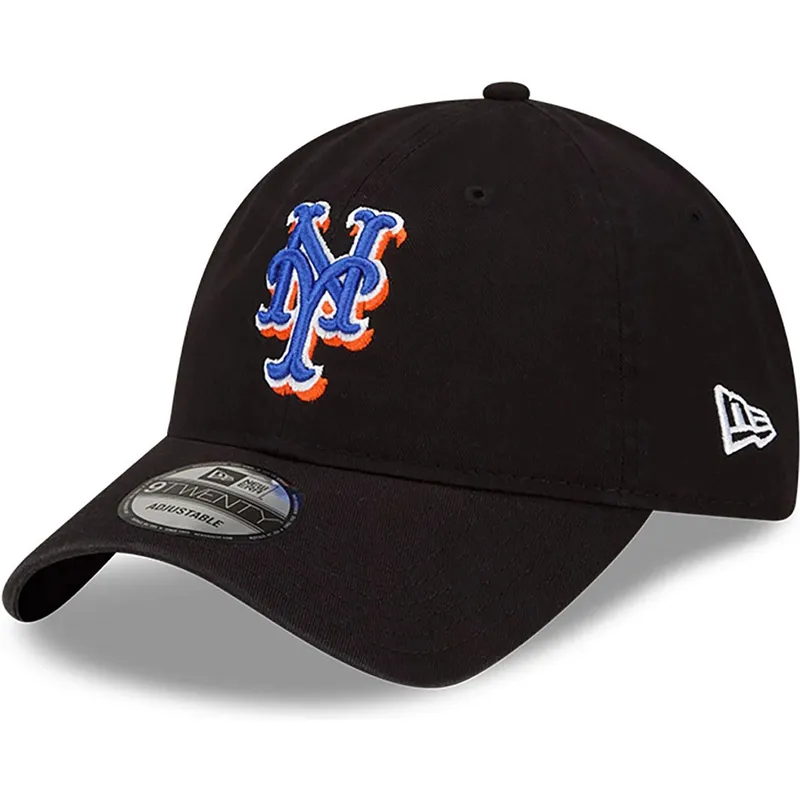 cappello-curvo-nero-regolabile-9twenty-core-classic-dei-new-york-mets-mlb-di-new-era