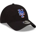 verstellbare-schwarze-curved-cap-9twenty-core-classic-der-new-york-mets-mlb-von-new-era