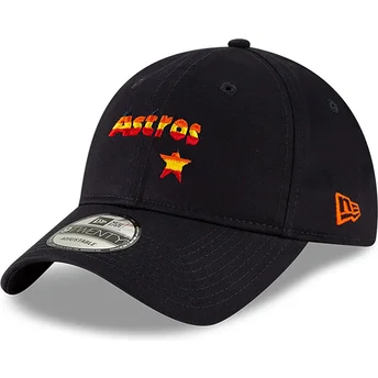 Cappellino curvo blu navy regolabile 9TWENTY Core Classic dei Houston Astros MLB di New Era