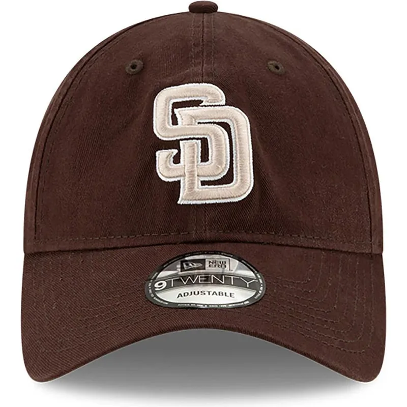 cappellino-curvo-marrone-regolabile-9twenty-core-classic-dei-san-diego-padres-mlb-di-new-era