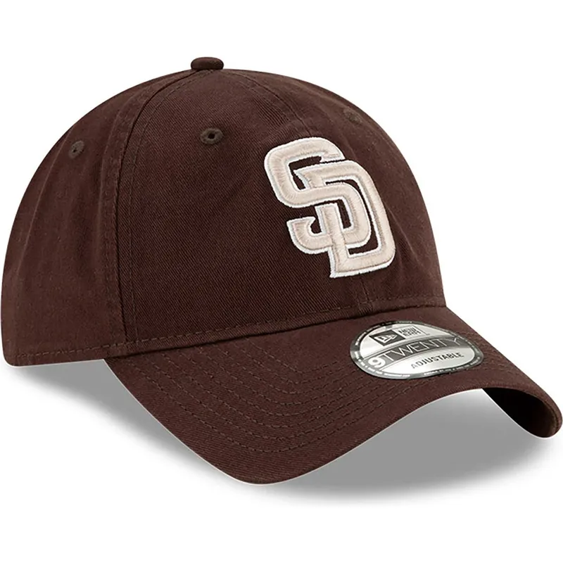brun-justerbar-bojd-keps-9twenty-core-classic-san-diego-padres-mlb-fran-new-era