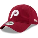 cappellino-visiera-curva-rosso-scuro-regolabile-9twenty-core-classic-di-philadelphia-phillies-mlb-di-new-era