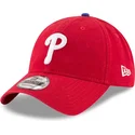 cappellino-rosso-con-visiera-curva-regolabile-9twenty-core-classic-dei-philadelphia-phillies-mlb-di-new-era