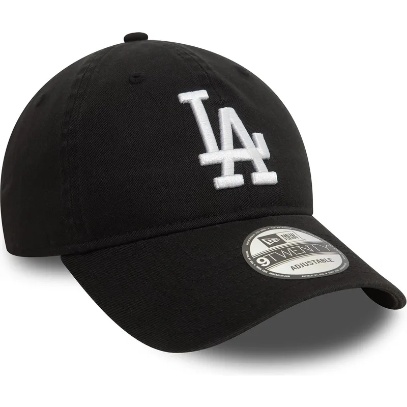 svart-justerbar-bojd-keps-9twenty-washed-los-angeles-dodgers-mlb-fran-new-era
