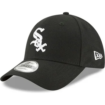 Svart justerbar böjd keps för pojke 9FORTY The League från Chicago White Sox MLB av New Era