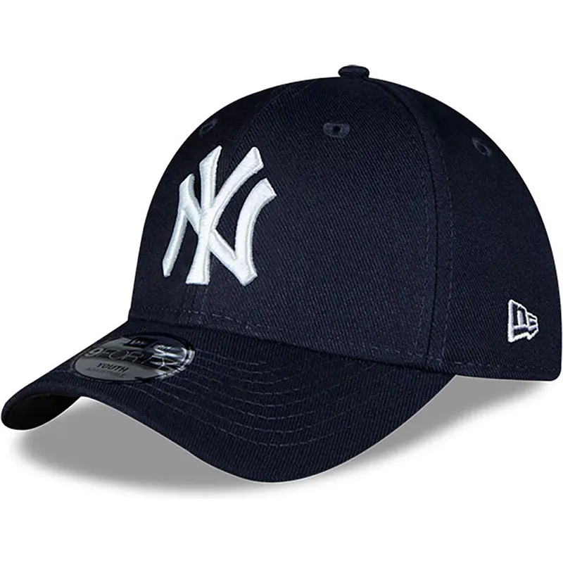 verstellbare-marineblaue-kinder-cap-9forty-the-league-der-new-york-yankees-mlb-von-new-era
