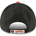 schwarze-gebogene-verstellbare-kinderkappe-9forty-the-league-der-san-francisco-giants-mlb-von-new-era