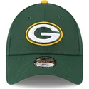 grune-gebogene-verstellbare-kindercap-9forty-the-league-der-green-bay-packers-nfl-von-new-era