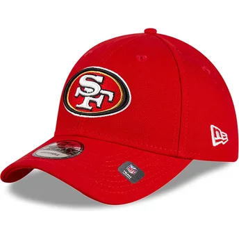 Rote verstellbare 9FORTY The League Team Colour Kappe der San Francisco 49ers NFL von New Era