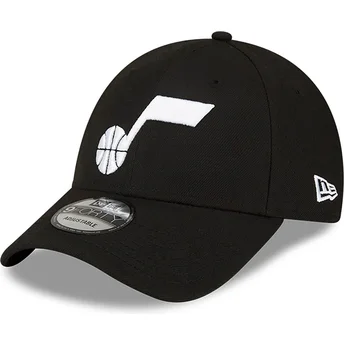Cappellino visiera curva nero regolabile 9FORTY The League di Utah Jazz NBA di New Era
