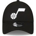 cappellino-visiera-curva-nero-regolabile-9forty-the-league-di-utah-jazz-nba-di-new-era