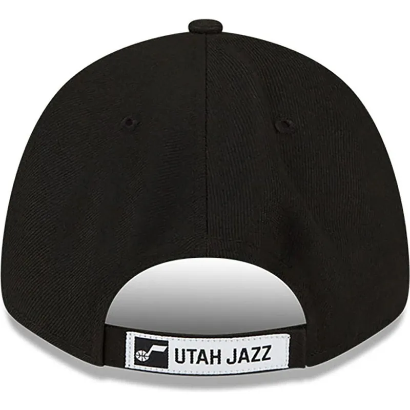 cappellino-visiera-curva-nero-regolabile-9forty-the-league-di-utah-jazz-nba-di-new-era