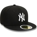 casquette-plate-noire-ajustee-pour-enfant-59fifty-new-york-yankees-mlb-new-era