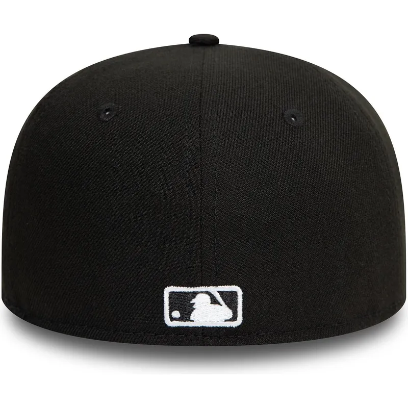 cappello-piatto-nero-aderente-per-bambino-59fifty-dei-new-york-yankees-mlb-di-new-era