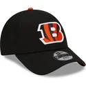 cappellino-curvo-nero-regolabile-per-bambino-9forty-the-league-dei-cincinnati-bengals-nfl-di-new-era