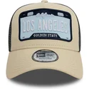 mutzen-gebogen-beige-snapback-a-frame-license-plate-der-los-angeles-ciudades-y-playas-von-new-era