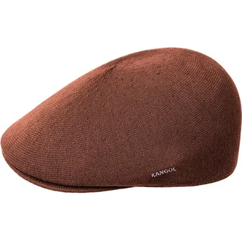 Kangol Bamboo 507 Mahogany Brown Flat Cap