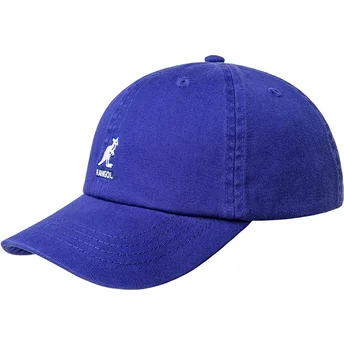 Böjd justerbar blå keps Washed Baseball Starry Blue från Kangol