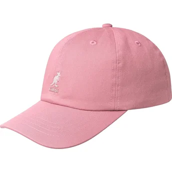 Różowa regulowana czapka z zakrzywionym daszkiem Kangol Washed Baseball Pepto