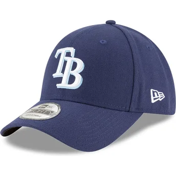 marineblaue-verstellbare-curved-cap-9forty-the-league-der-tampa-bay-rays-mlb-von-new-era