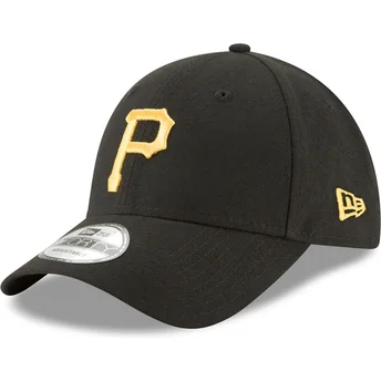 Cappellino curvo nero regolabile 9FORTY The League di Pittsburgh Pirates MLB di New Era
