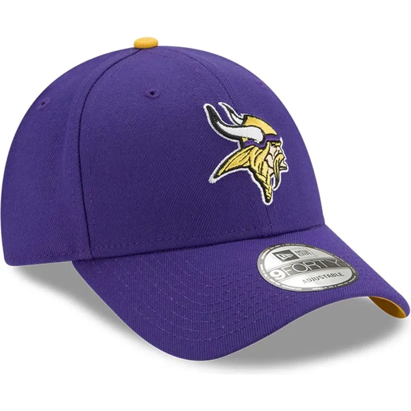 violette-verstellbare-curved-cap-9forty-the-league-der-minnesota-vikings-nfl-von-new-era