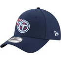 cappellino-curvo-blu-navy-regolabile-9forty-the-league-dei-tennessee-titans-nfl-di-new-era