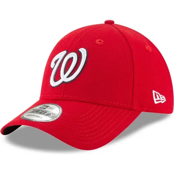 Justerbar röd kurvad keps 9FORTY The League från Washington Nationals MLB av New Era