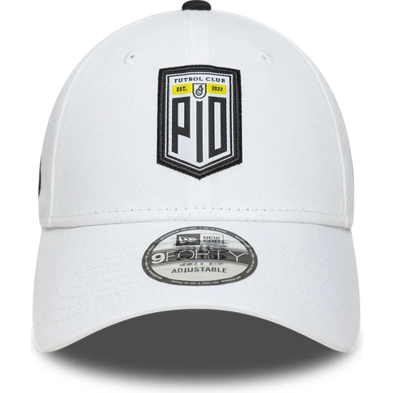 weisse-verstellbare-curved-cap-9forty-core-pio-fc-kings-league-von-new-era