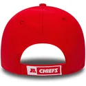 rote-verstellbare-gebogene-9forty-the-league-kappe-der-kansas-city-chiefs-nfl-von-new-era