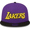 cappello-piatto-viola-e-nero-snapback-9fifty-statement-dei-los-angeles-lakers-nba-di-new-era