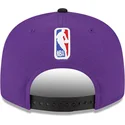 violette-und-schwarze-flache-snapback-kappe-9fifty-statement-der-los-angeles-lakers-nba-von-new-era