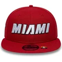 czerwona-czapka-z-daszkiem-snapback-9fifty-statement-miami-heat-nba-marki-new-era