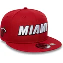 czerwona-czapka-z-daszkiem-snapback-9fifty-statement-miami-heat-nba-marki-new-era
