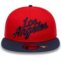 gorra-plana-roja-y-azul-marino-snapback-9fifty-statement-de-los-angeles-clippers-nba-de-new-era