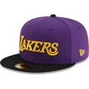 new-era-flat-brim-59fifty-statement-los-angeles-lakers-nba-purple-and-black-fitted-cap