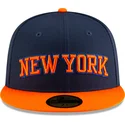 new-era-new-york-knicks-nba-59fifty-statement-bla-och-orange-justerbar-platt-keps