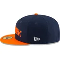 cappello-piatto-blu-marino-e-arancione-aderente-59fifty-statement-dei-new-york-knicks-nba-di-new-era