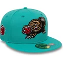 cappello-piatto-verde-regolabile-59fifty-classic-dei-memphis-grizzlies-nba-di-new-era