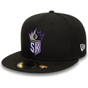 cappello-piatto-nero-regolabile-59fifty-classic-dei-sacramento-kings-nba-di-new-era