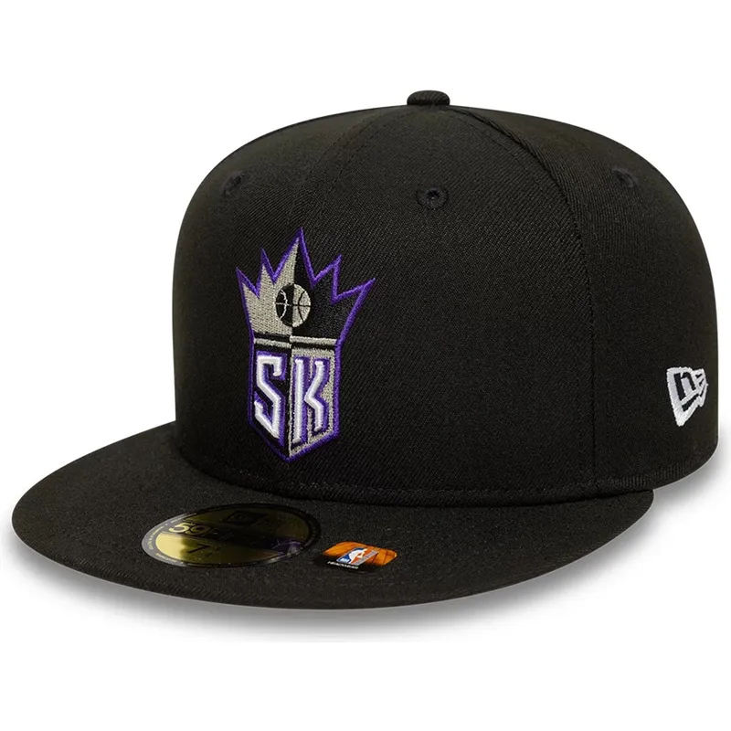 czarna-dopasowana-czapka-z-plaskim-daszkiem-59fifty-classic-sacramento-kings-nba-new-era