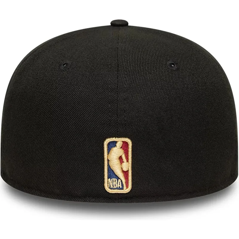 cappello-piatto-nero-aderente-59fifty-classic-dei-sacramento-kings-nba-di-new-era