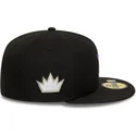 cappello-piatto-nero-aderente-59fifty-classic-dei-sacramento-kings-nba-di-new-era